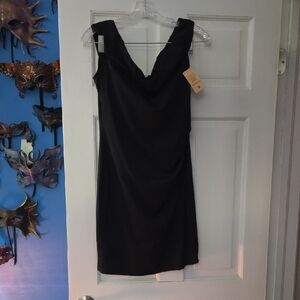 Chic Black Backless Dress